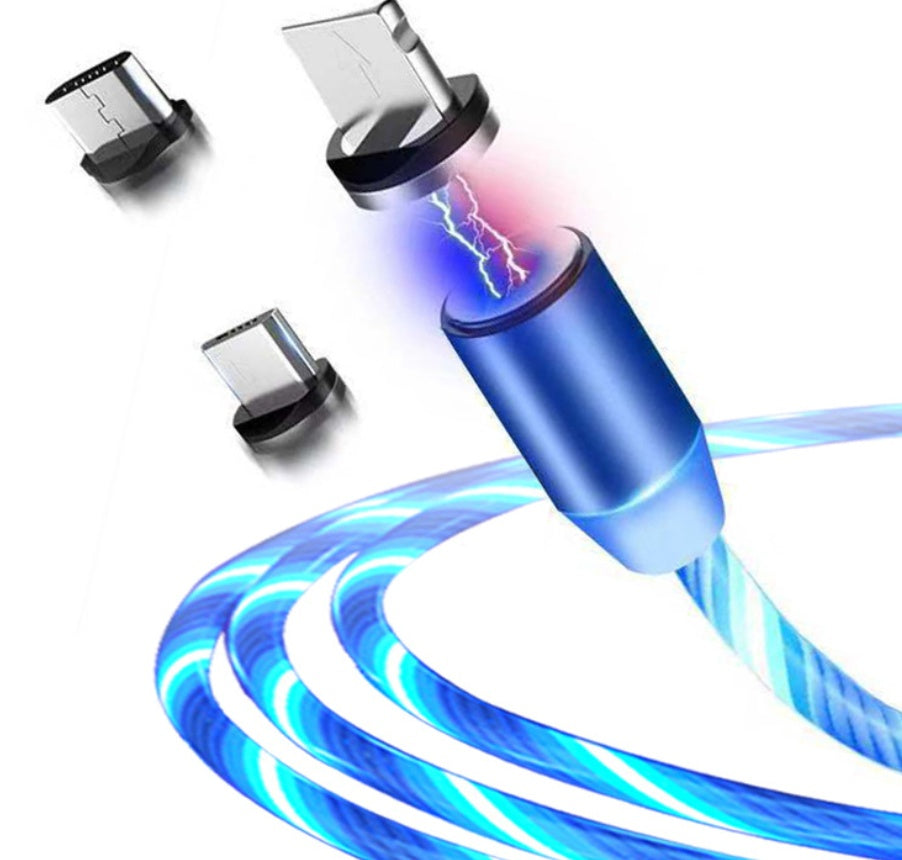 Magnetisk Laddkabel med Flytande LED-ljus