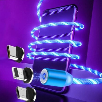 Magnetisk Laddkabel med Flytande LED-ljus