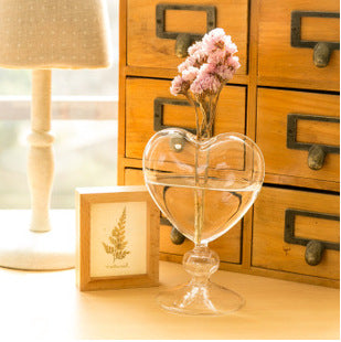 Romantisk Glasvas i Hjärtform