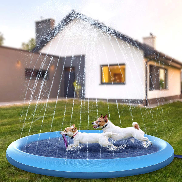 Hundpool med fontän
