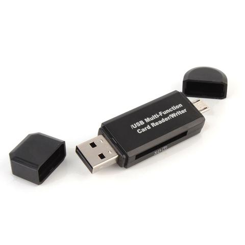3-i-1 kortläsare – USB, Micro USB & Type-C