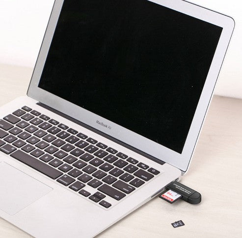 3-i-1 kortläsare – USB, Micro USB & Type-C