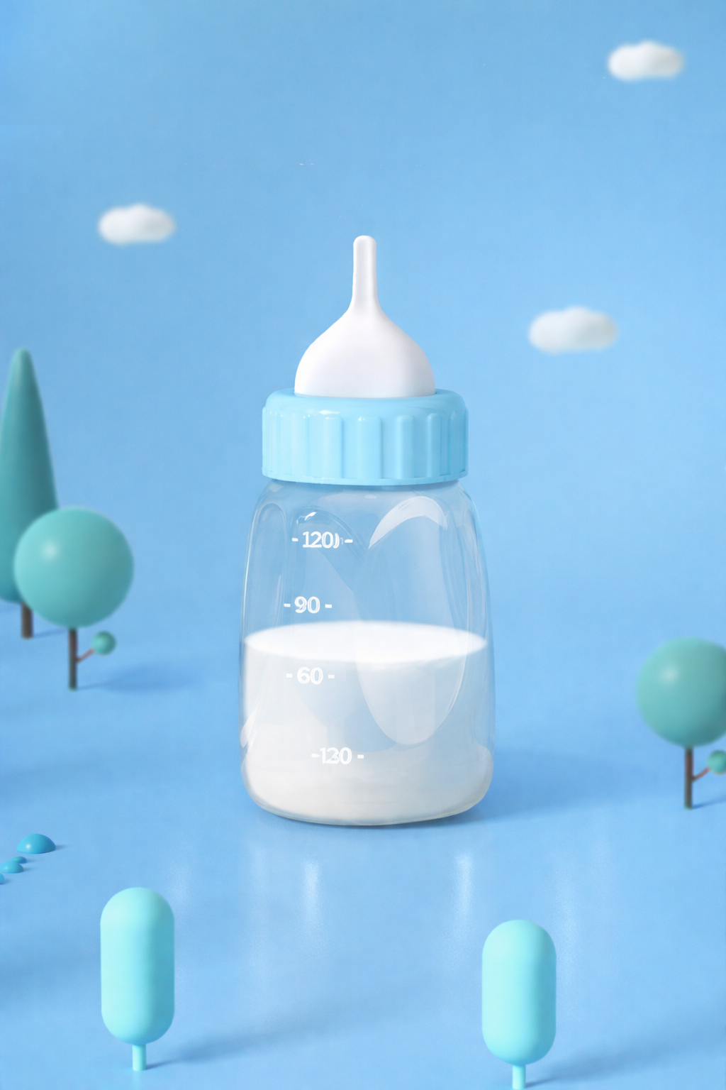 Matningsflaska för katt & hund – nappflaska för valpar och kattungar