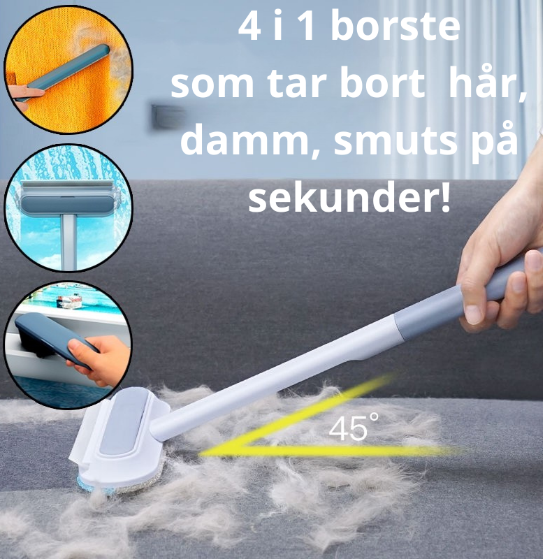 4-i-1 Multifunktionell Hår- & Pälsborttagningsborste
