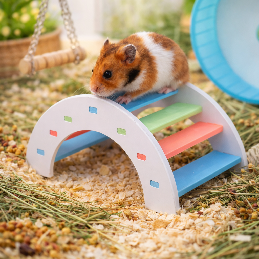 Hamsterbro i Regnbågsdesign