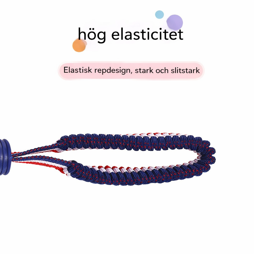 Motivationsboll med rep för träning & belöning