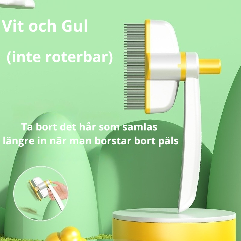 Lyxig Självrengörande Groomingkam för Husdjur – Tar bort tovor, löst hår på sekunder