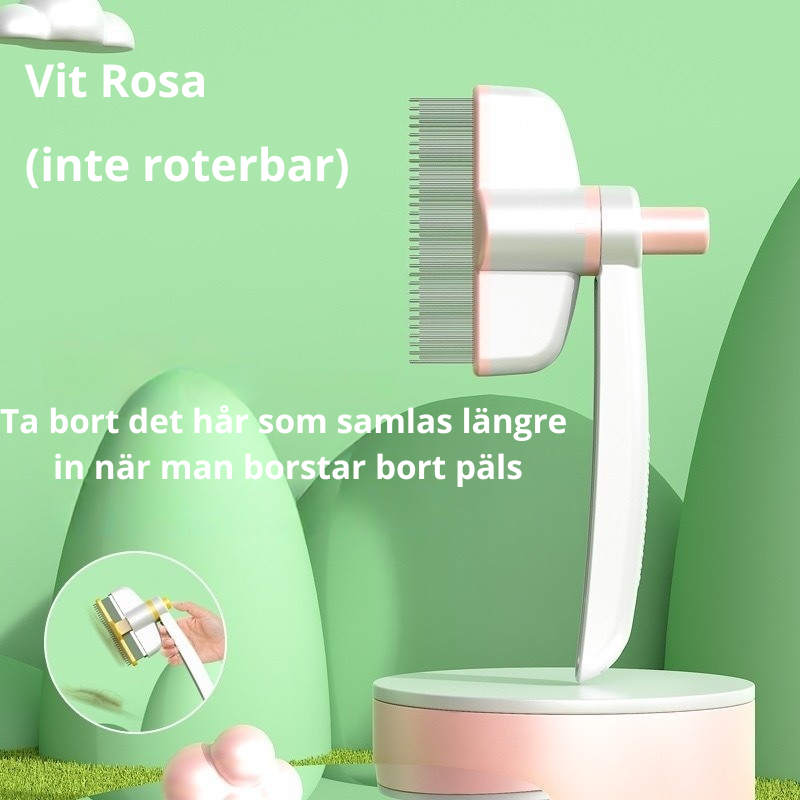 Lyxig Självrengörande Groomingkam för Husdjur – Tar bort tovor, löst hår på sekunder