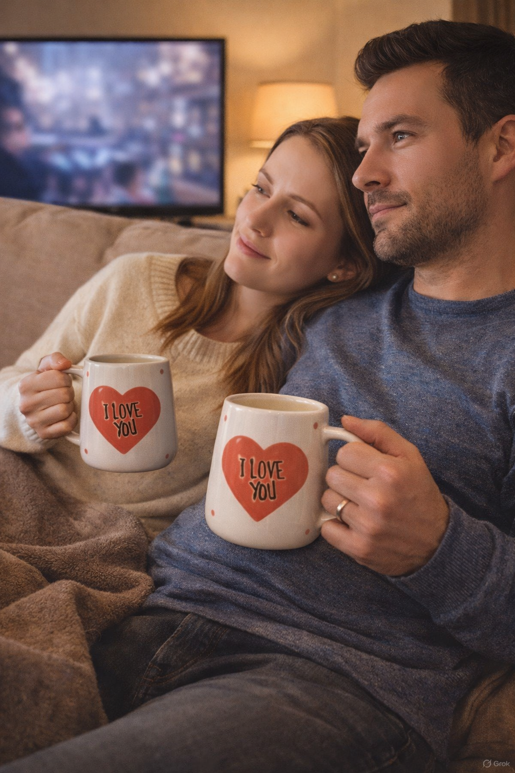 Handgjord 3D “I Love You”-keramikmugg – 400 ml | Perfekt till Alla hjärtans dag