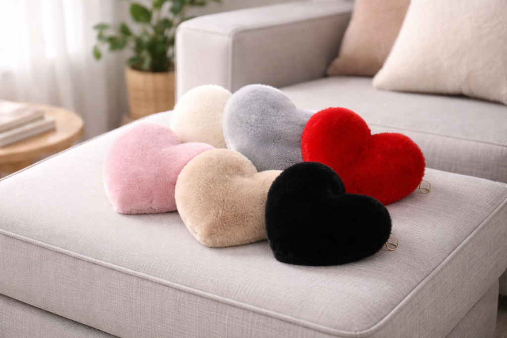 Mjuk Hjärtformad Axelväska