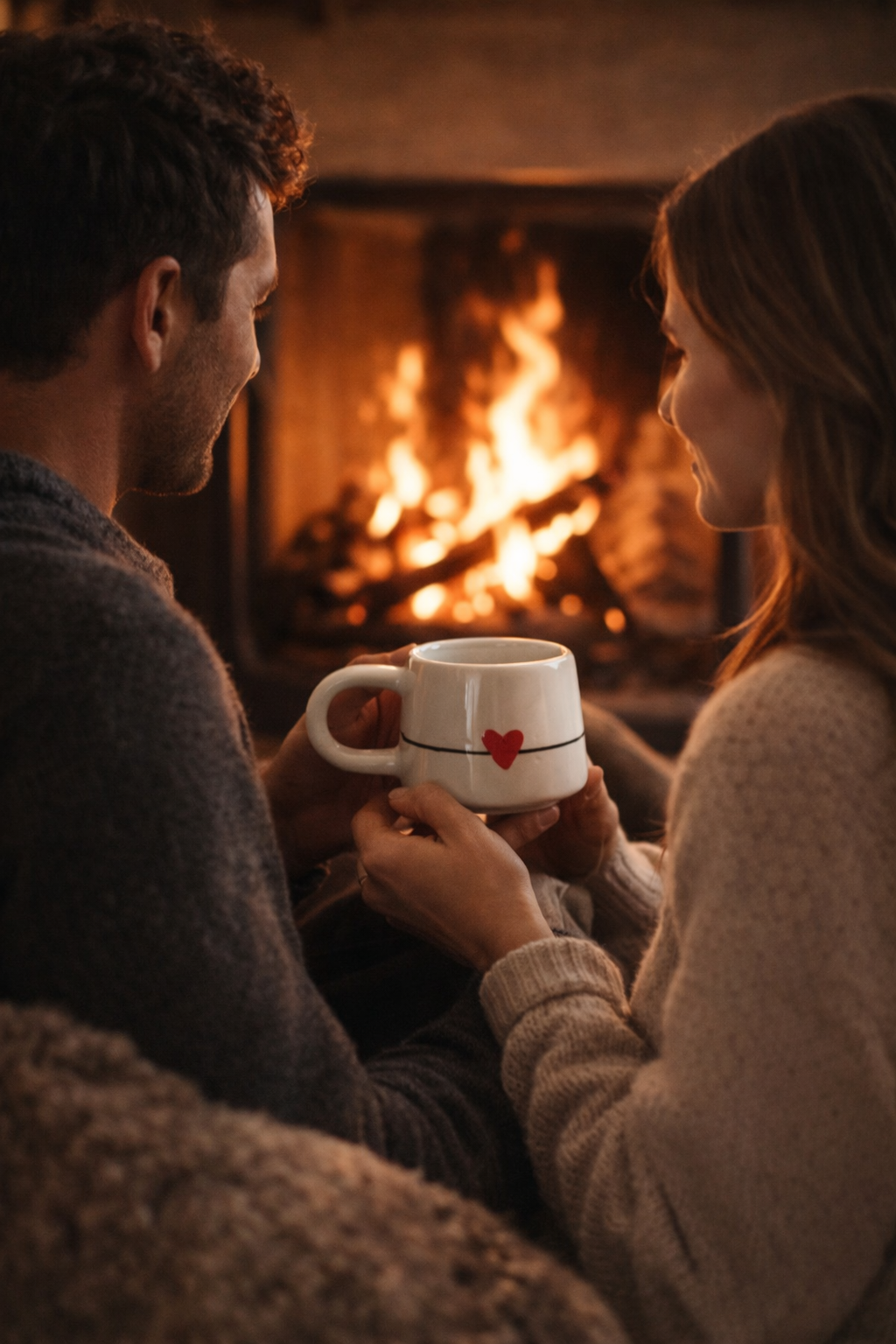 Handgjord Keramikmugg med Hjärta – Perfekt Alla Hjärtans Dag-present