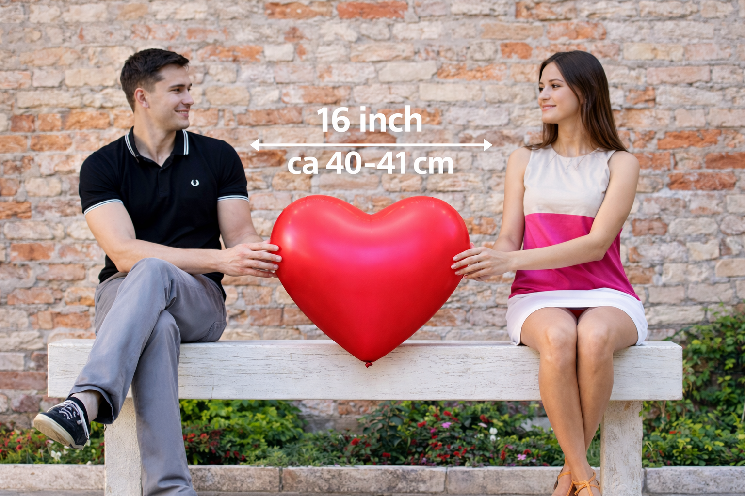 Kärleksballong för Förlovning & Frieri – Stor Hjärtdekoration för Bakgrundsvägg