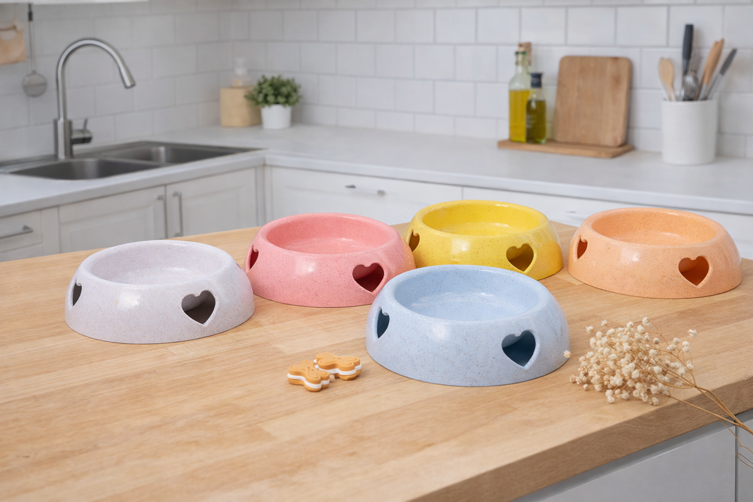 Elegant Husdjursskål i Plast – Love Design