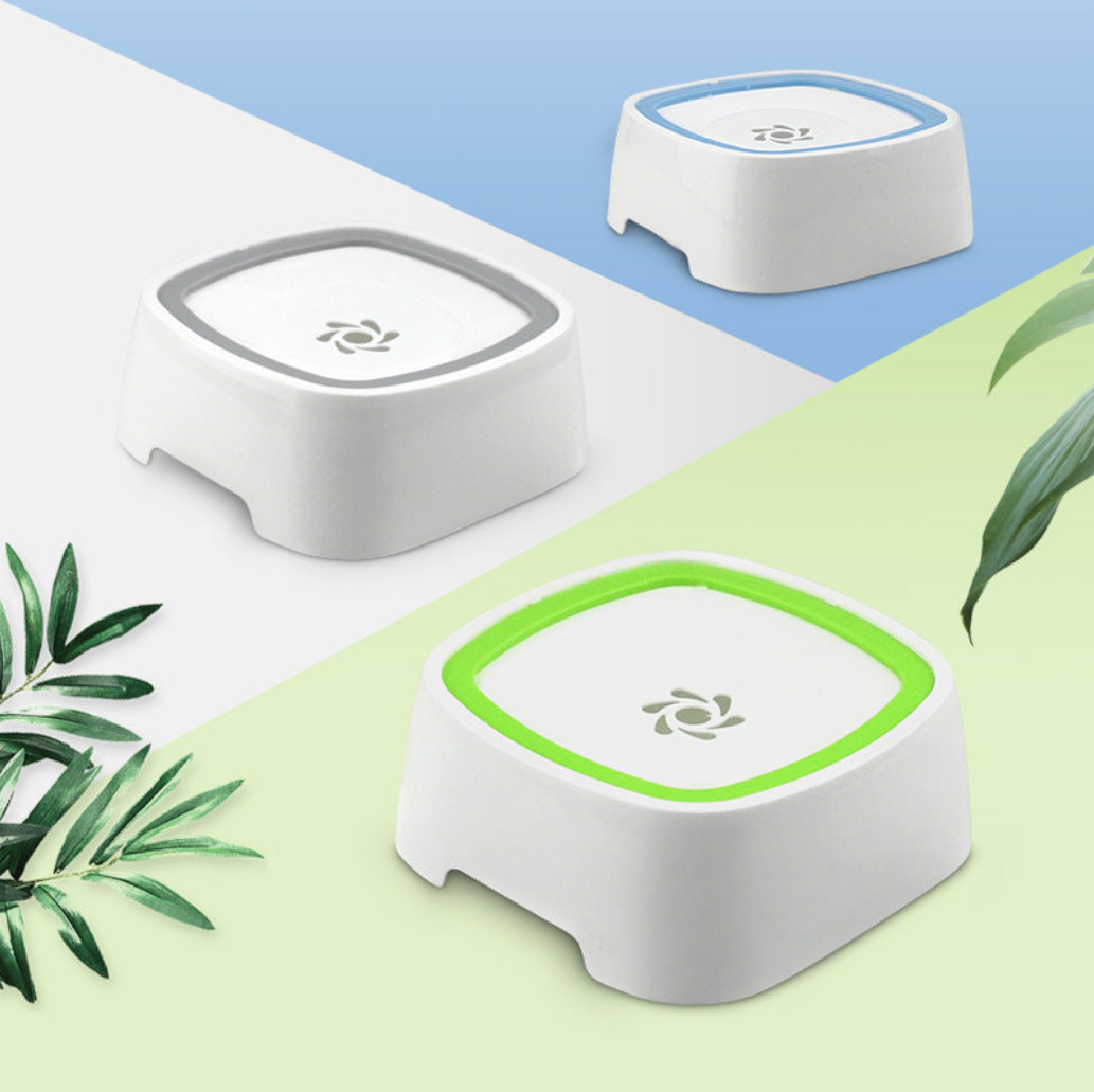 Halkfri flytande anti-spill vattenskål för hund