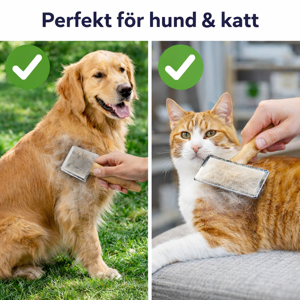 Hund- & Kattborste för Pälsvård – Effektiv Kam för Hårborttagning