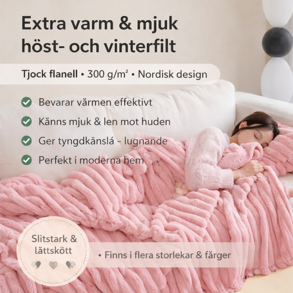 Tung Flanellfilt