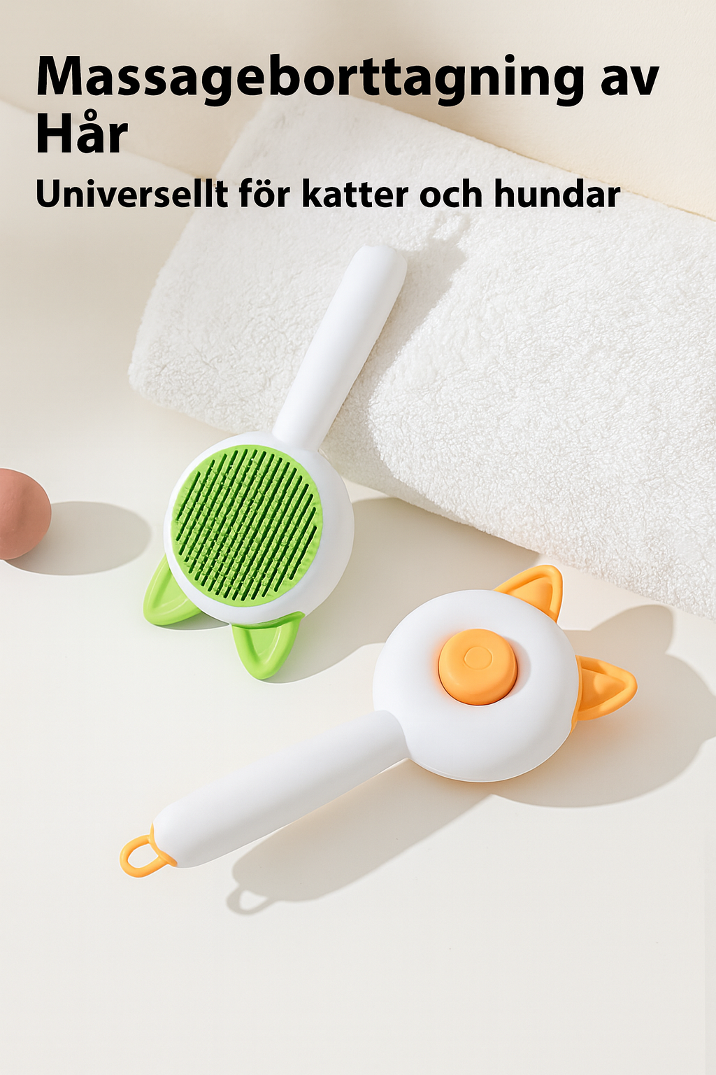 Självrengörande Pälsborste för Hund & Katt – Effektiv Pälsborttagare och Groomingkam