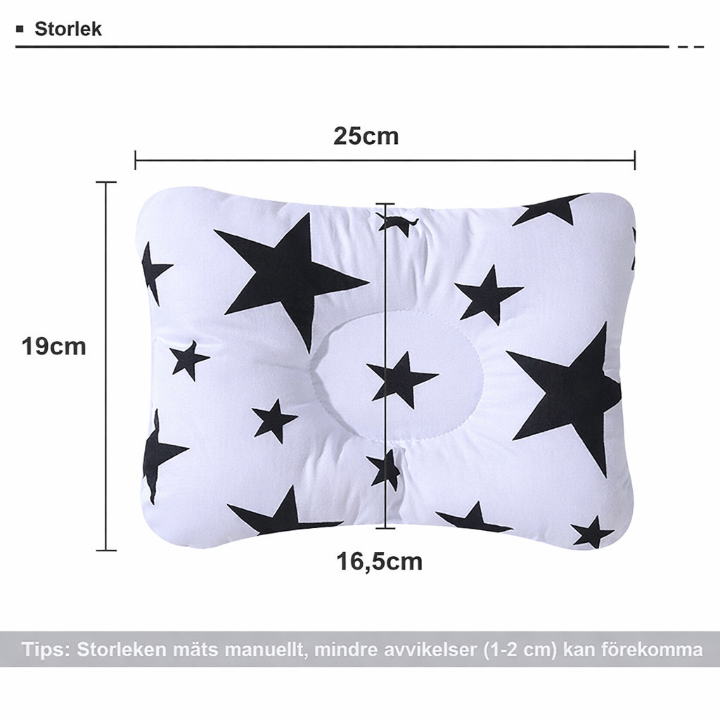 Formande Babykudde – Motverkar Platt Huvud & Ger Bättre Stöd