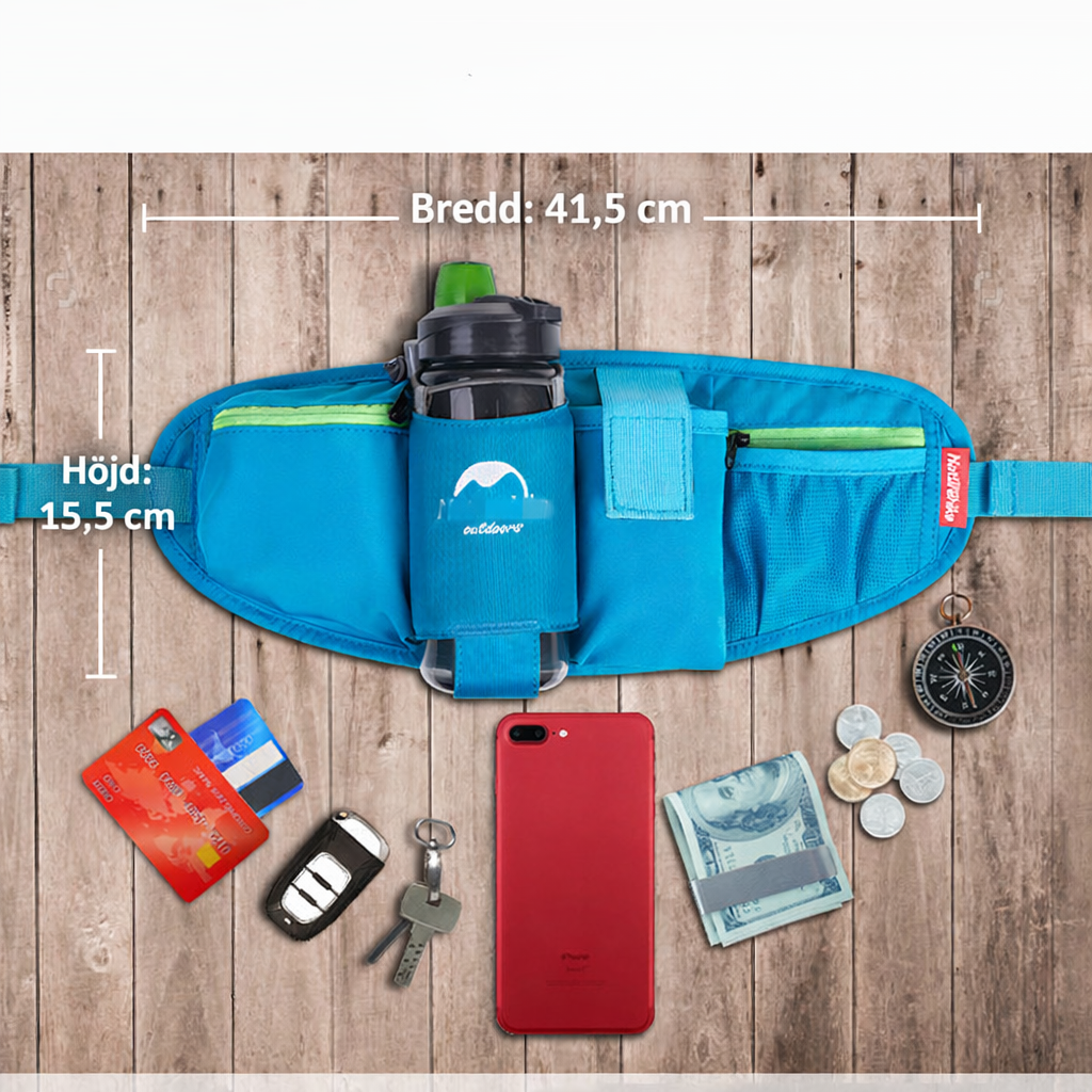 Multifunktionell midjeväska för cykling & utomhussport