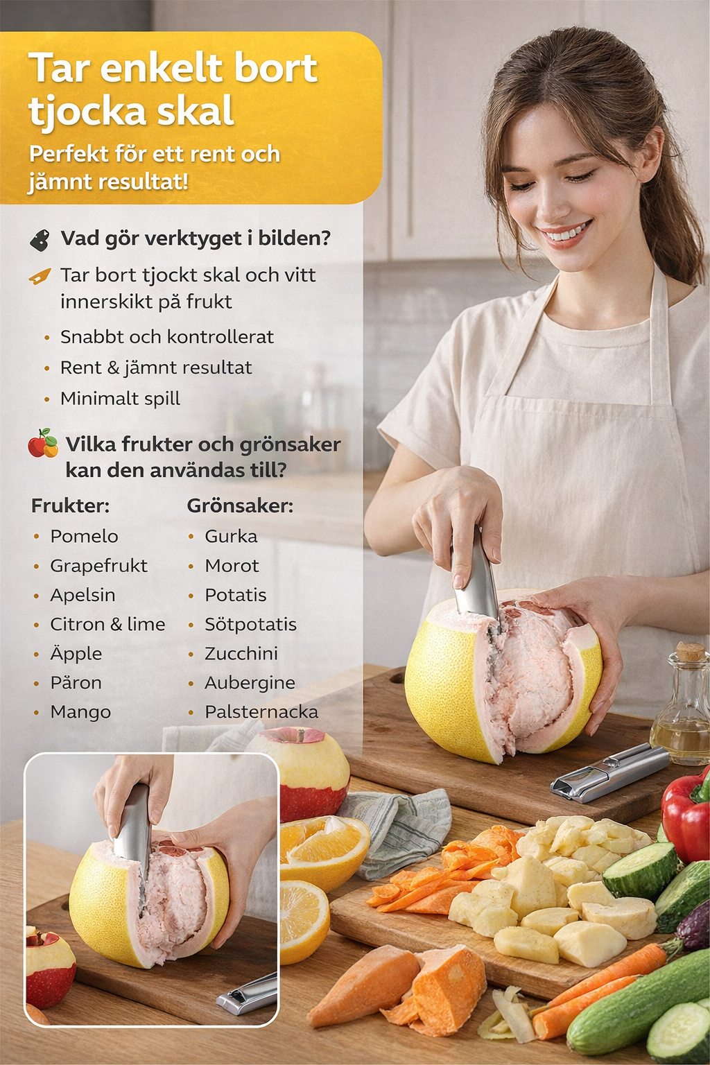 Multifunktionell Skalare i 304 Rostfritt Stål