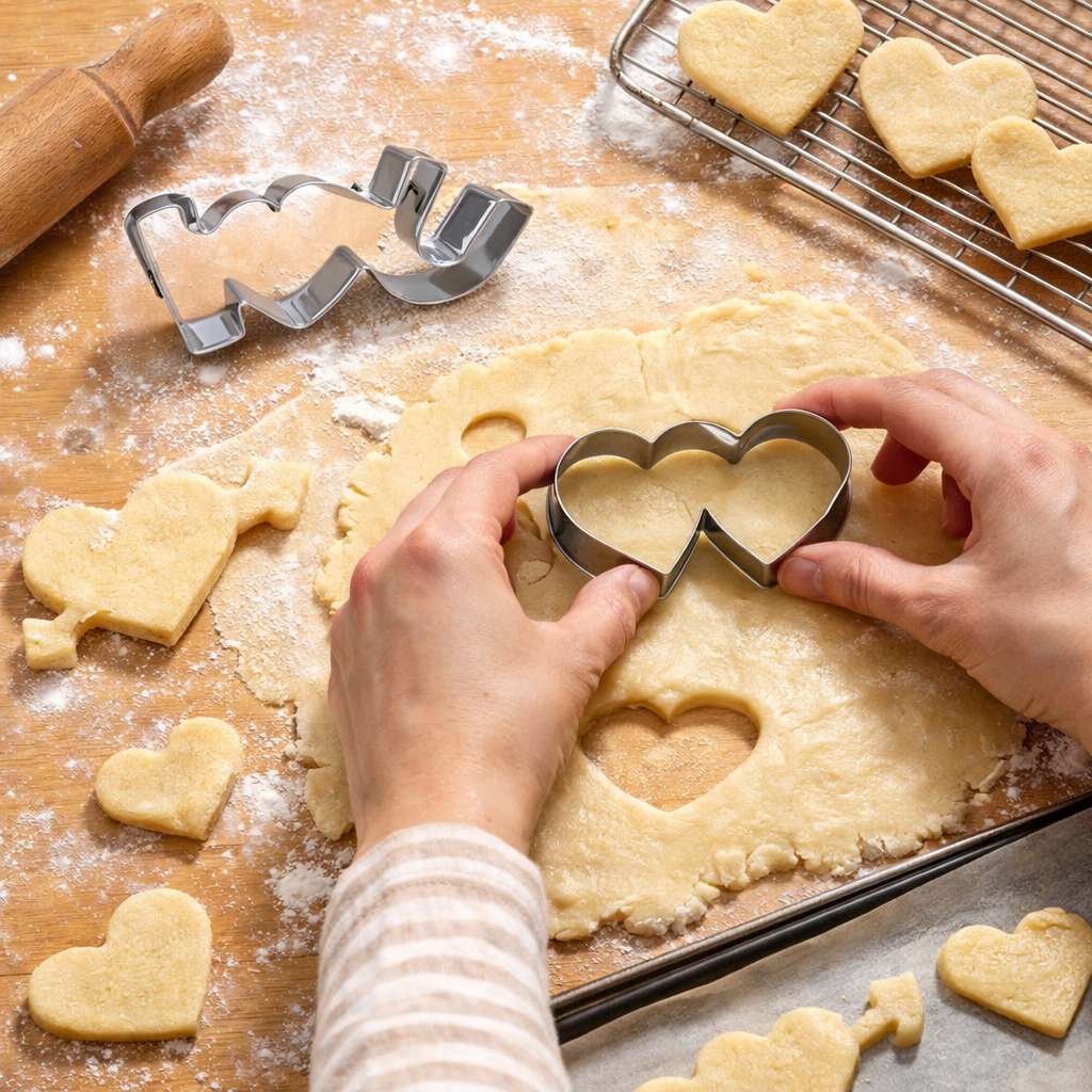 Kakform med Kärleksmotiv