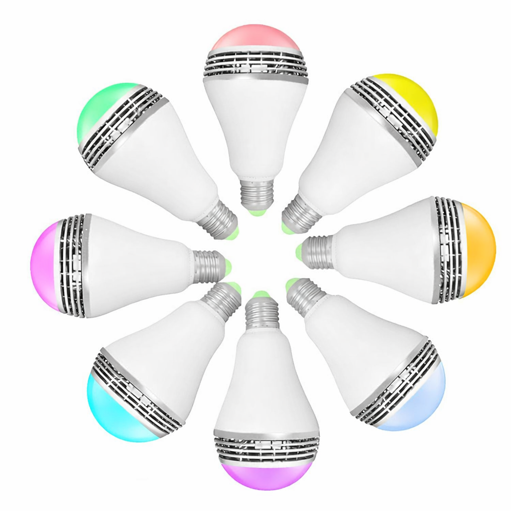 Smart LED-lampa E27 med Bluetooth-högtalare