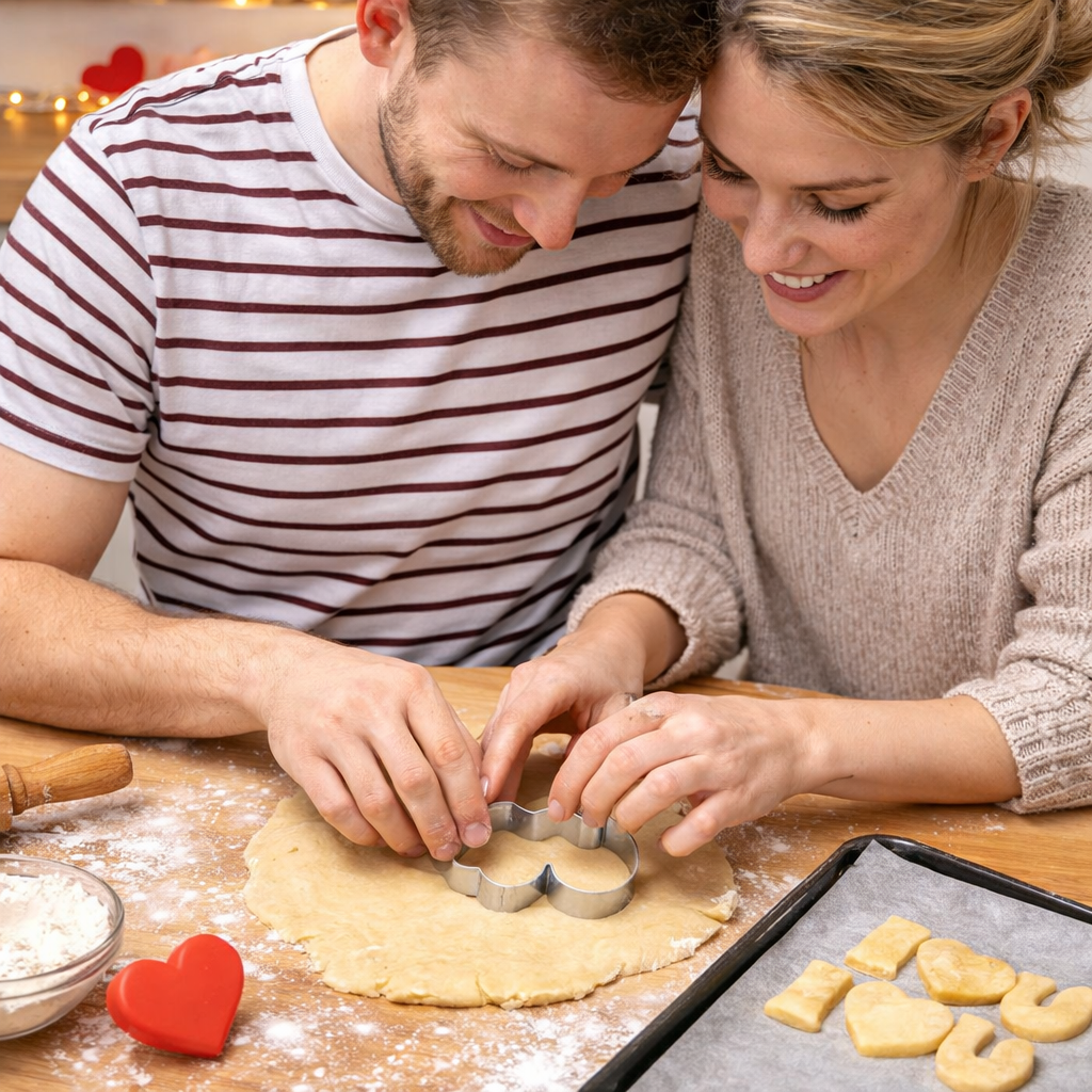 Kakform med Kärleksmotiv