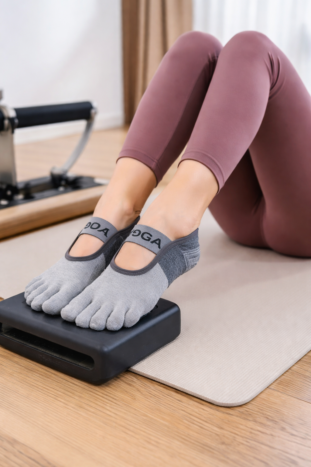 Trendiga Pilates Tåstrumpor för Dam