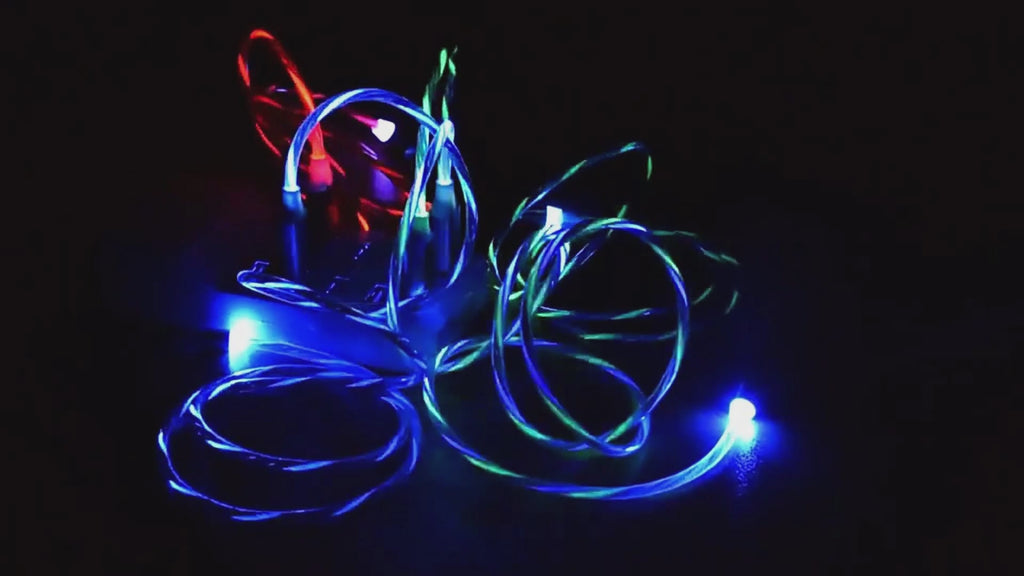 Magnetisk Laddkabel med Flytande LED-ljus