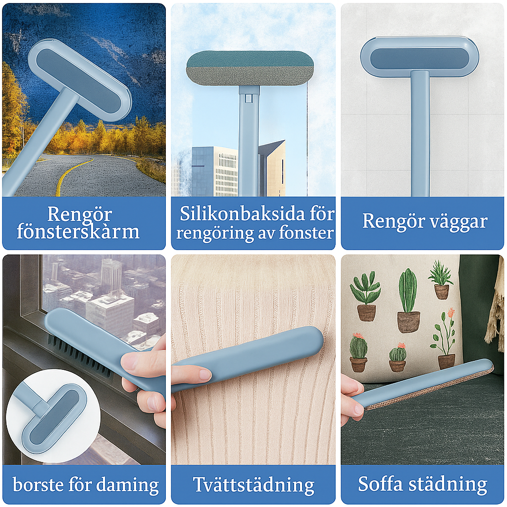 4-i-1 Multifunktionell Hår- & Pälsborttagningsborste